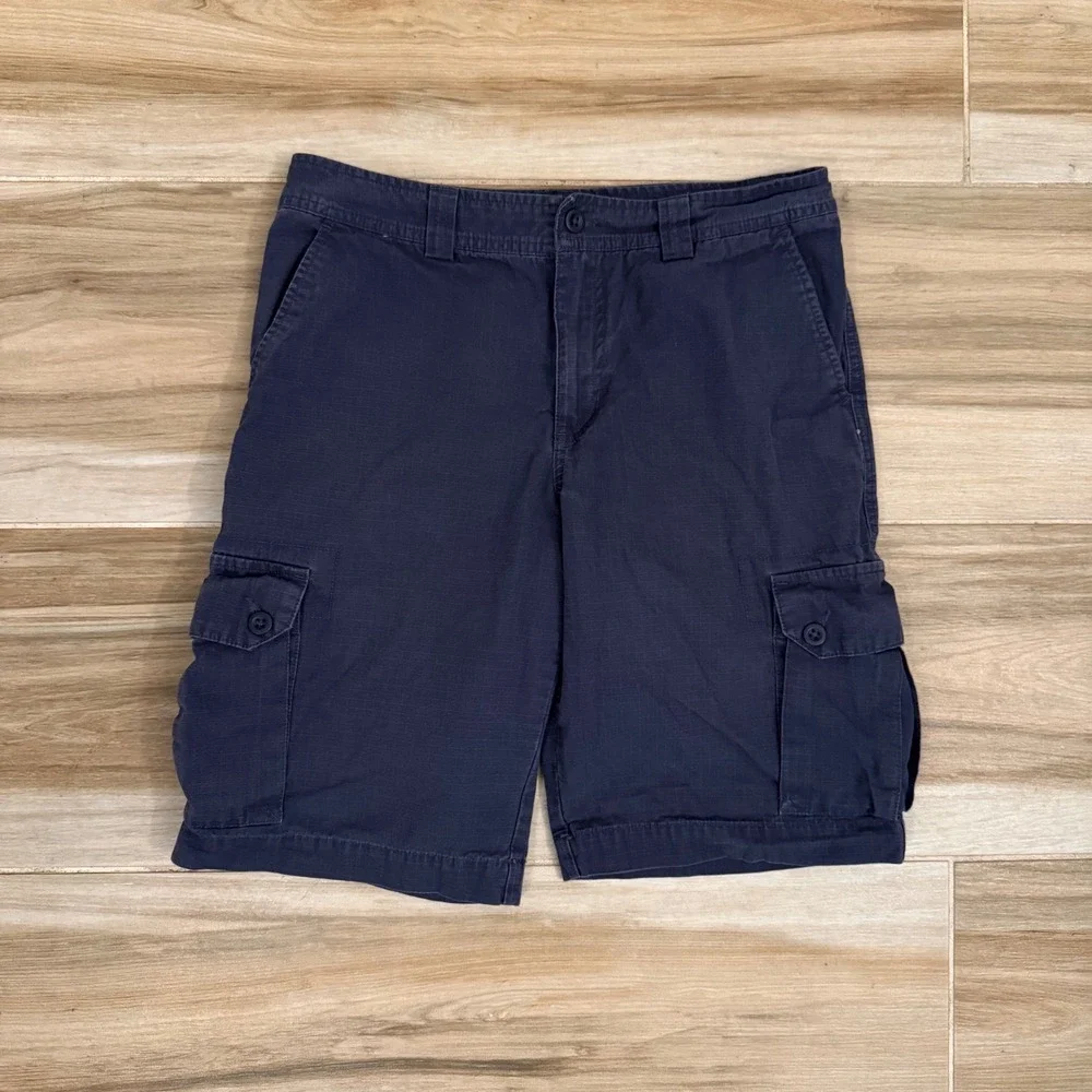 Polo Ralph Lauren Boys Navy Blue Ripstop Cargo Shorts Size 16 Utility Outdoor